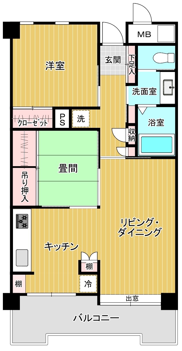 錦町パークマンション206号室