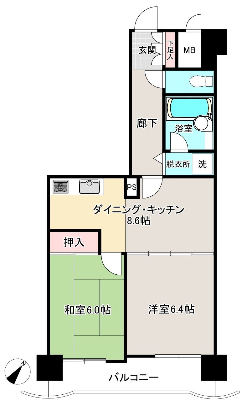 ライオンズマンション二軒茶屋 503号室