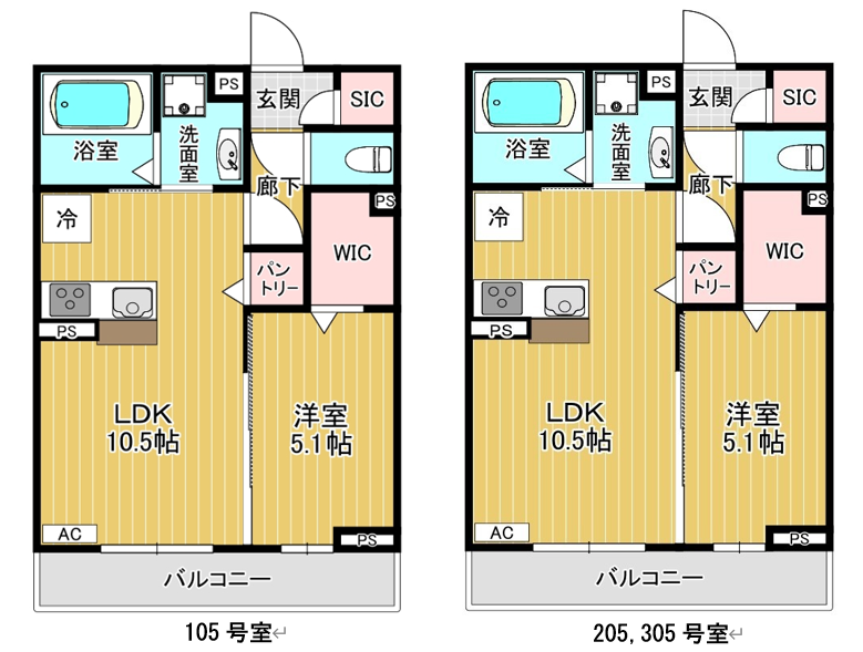 アビタシオン広瀬米ケ袋 5号室