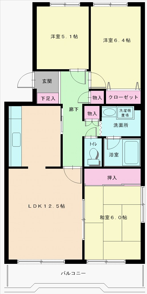 志づか米ケ袋マンション101号室